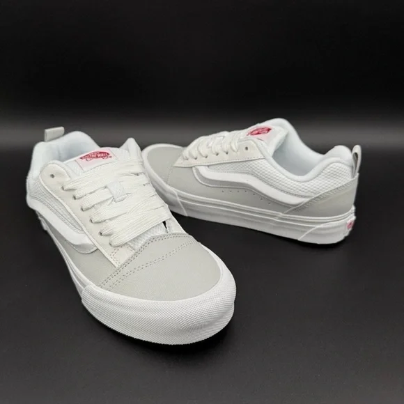 Vans White and Gray Knu Skool - Picture 4 of 7